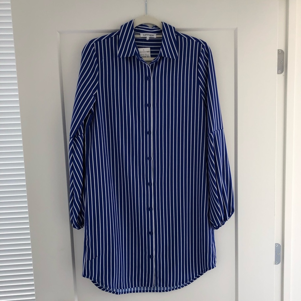 NEW Nordstrom Stripped Button Down Work Dress